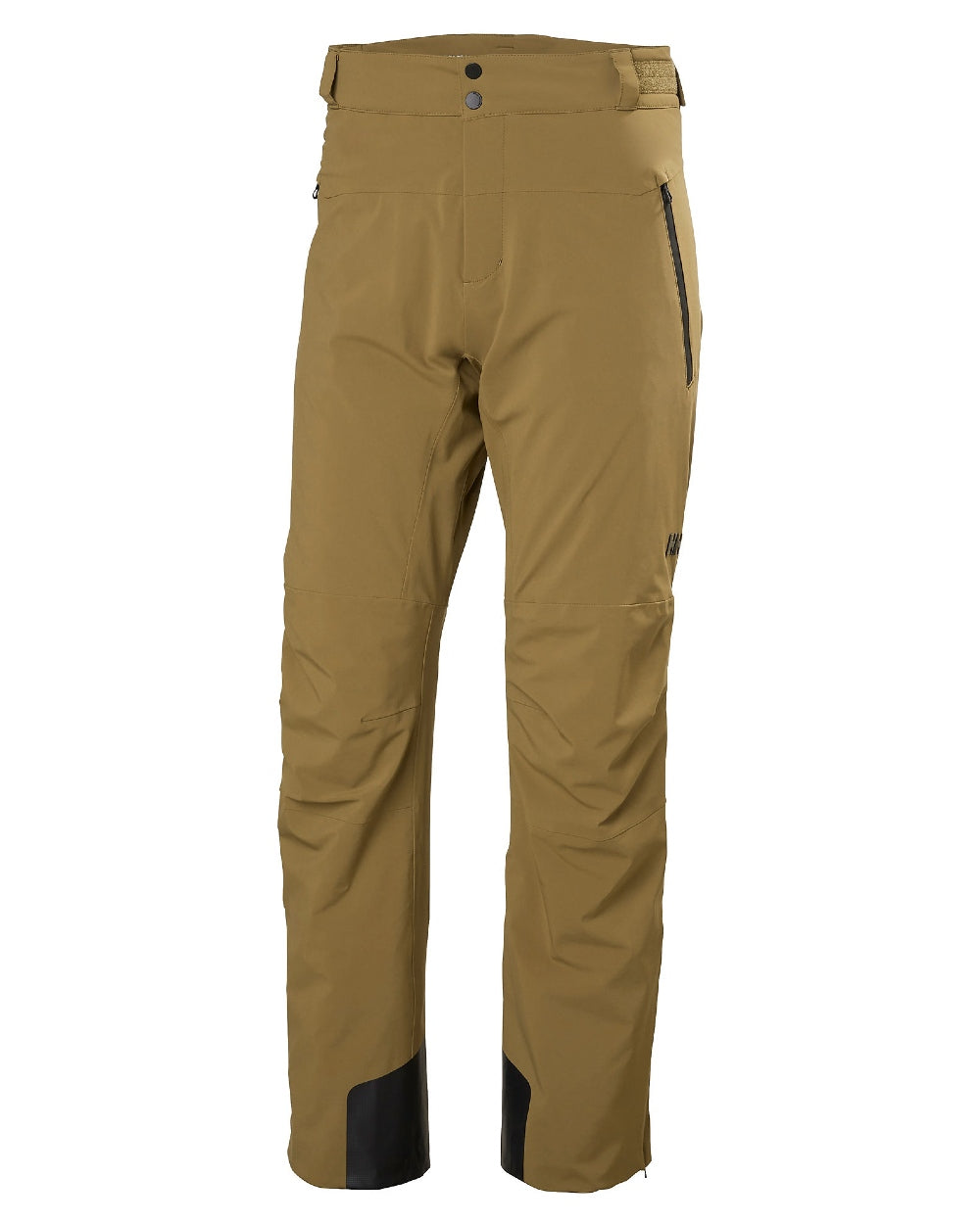 Sepia Coloured Helly Hansen Mens Alpha Lifaloft Insulated Ski Pants on white background 