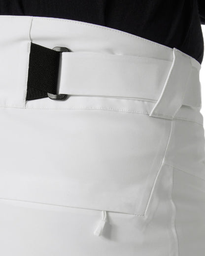 White Coloured Helly Hansen Mens Alpha Lifaloft Insulated Ski Pants on white background 