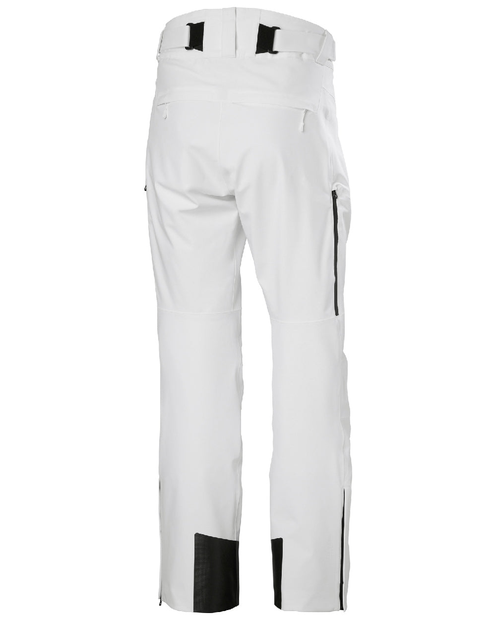 White Coloured Helly Hansen Mens Alpha Lifaloft Insulated Ski Pants on white background 