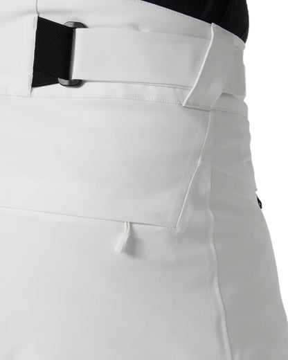 White Coloured Helly Hansen Mens Alpha Lifaloft Insulated Ski Pants on white background 