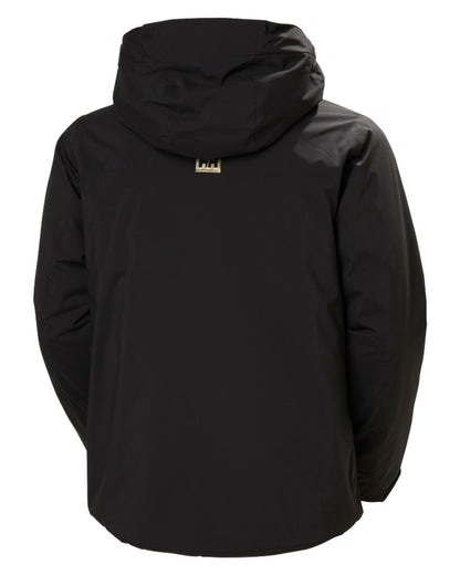 Black Coloured Helly Hansen Mens Alpine Insulated Jacket on white background 