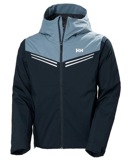 Navy Coloured Helly Hansen Mens Alpine Insulated Jacket on white background 