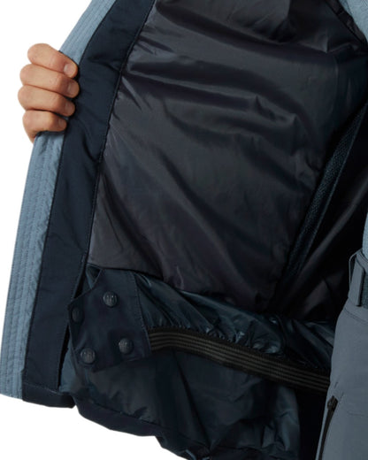 Navy Coloured Helly Hansen Mens Alpine Insulated Jacket on white background 