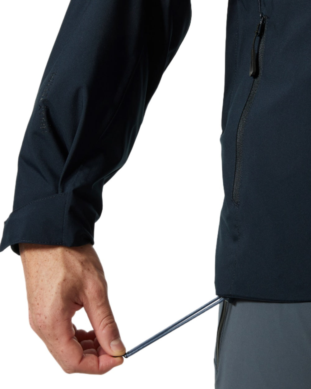 Navy Coloured Helly Hansen Mens Alpine Insulated Jacket on white background 