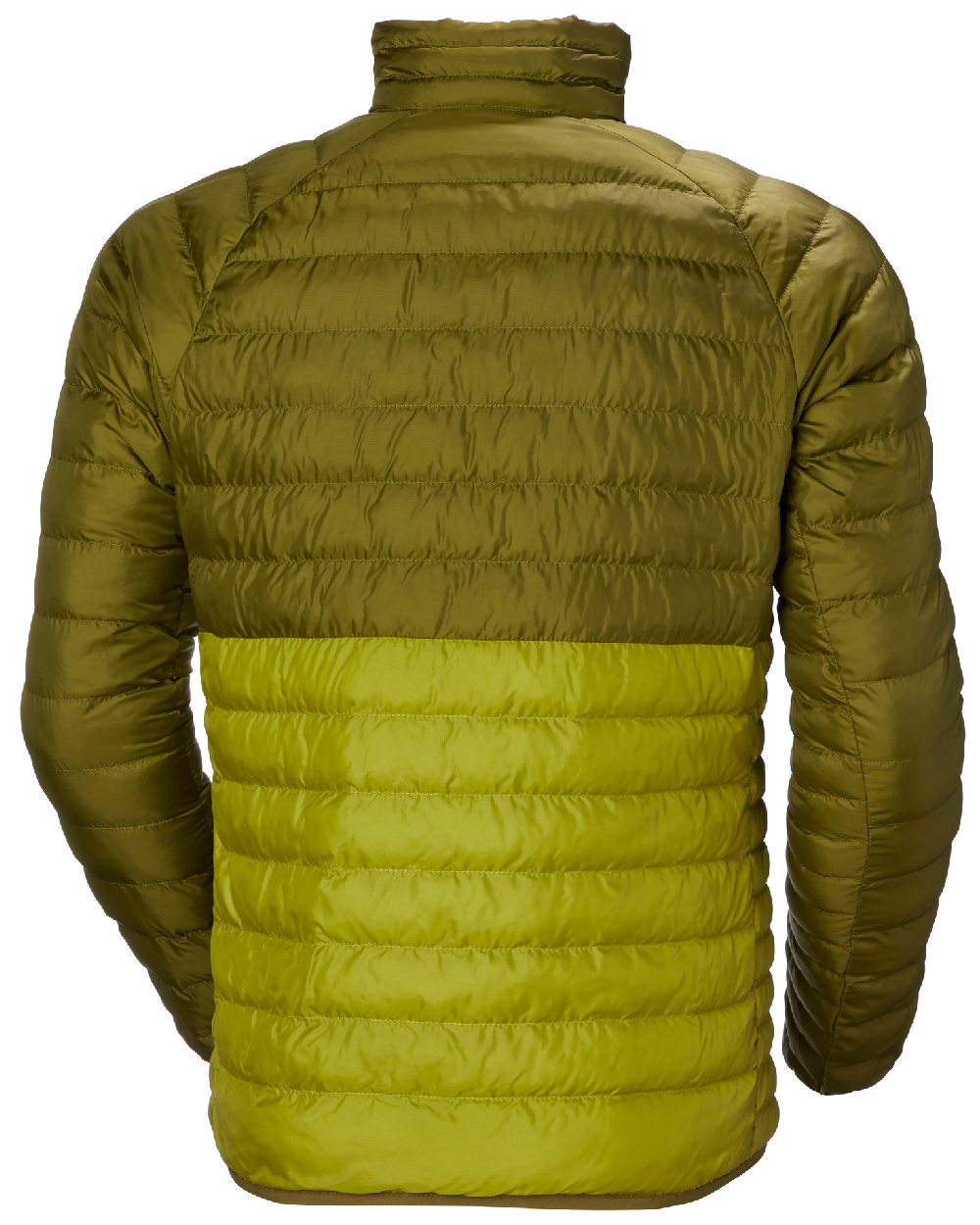 Bright Moss Coloured Helly Hansen Mens Banff Insulator Jacket on white background 