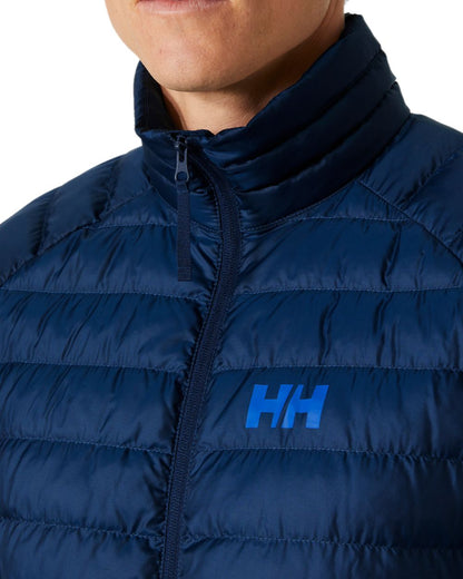 Cobalt 2 Coloured Helly Hansen Mens Banff Insulator Jacket on white background 