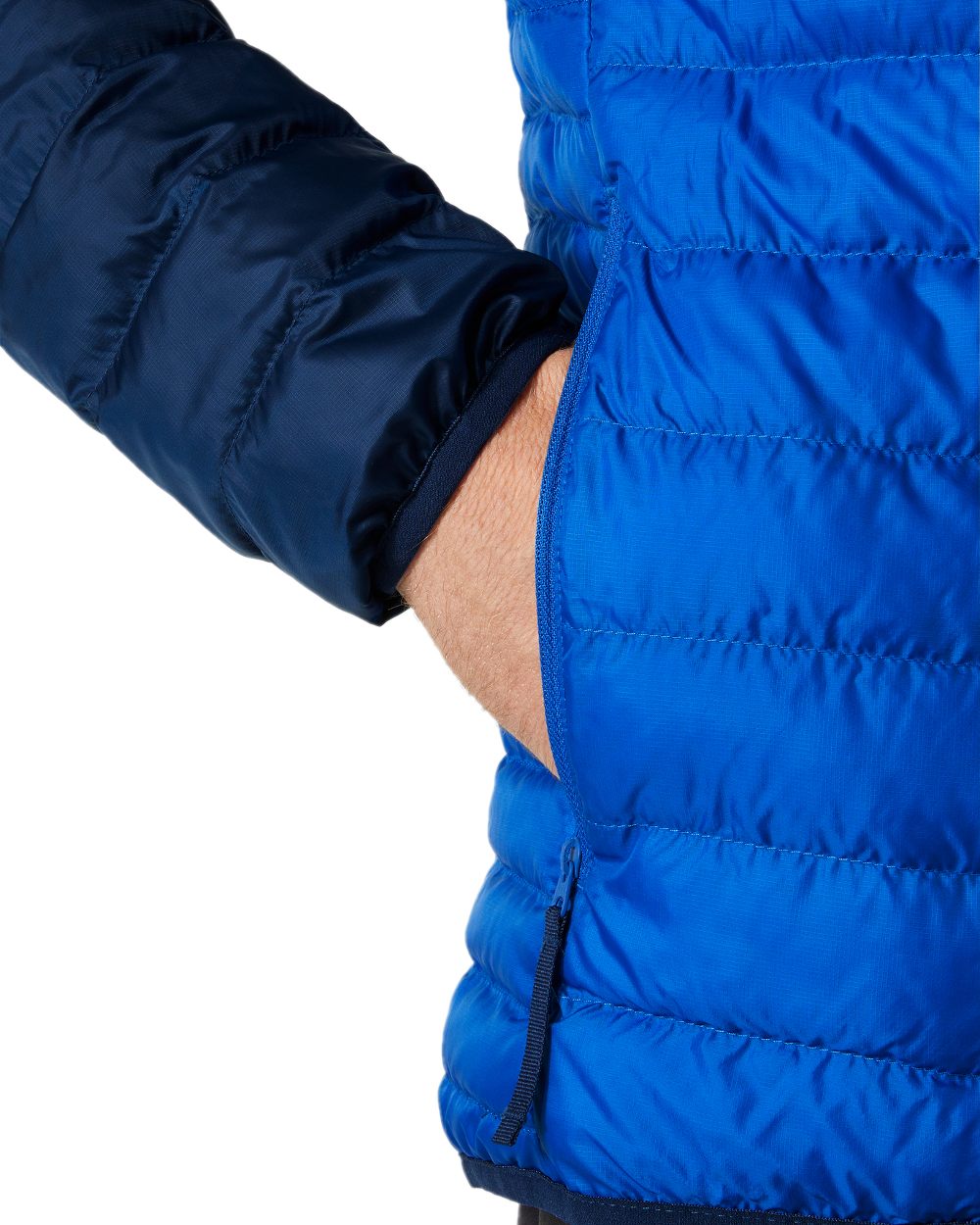 Cobalt 2 Coloured Helly Hansen Mens Banff Insulator Jacket on white background 