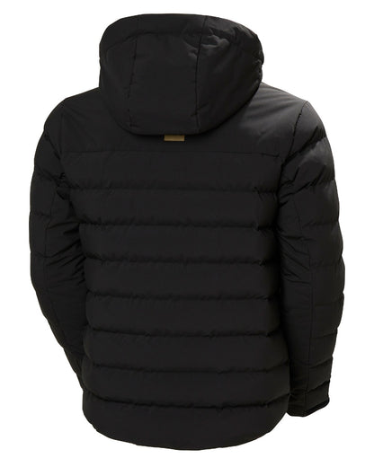 Black Coloured Helly Hansen Mens Bossanova Puffy 2.0 Jacket on white background 