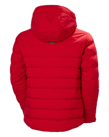 Red Coloured Helly Hansen Mens Bossanova Puffy 2.0 Jacket on white background 