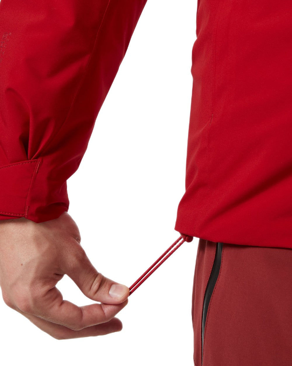 Red Coloured Helly Hansen Mens Carv Lifaloft 2.0 Jacket on white background 