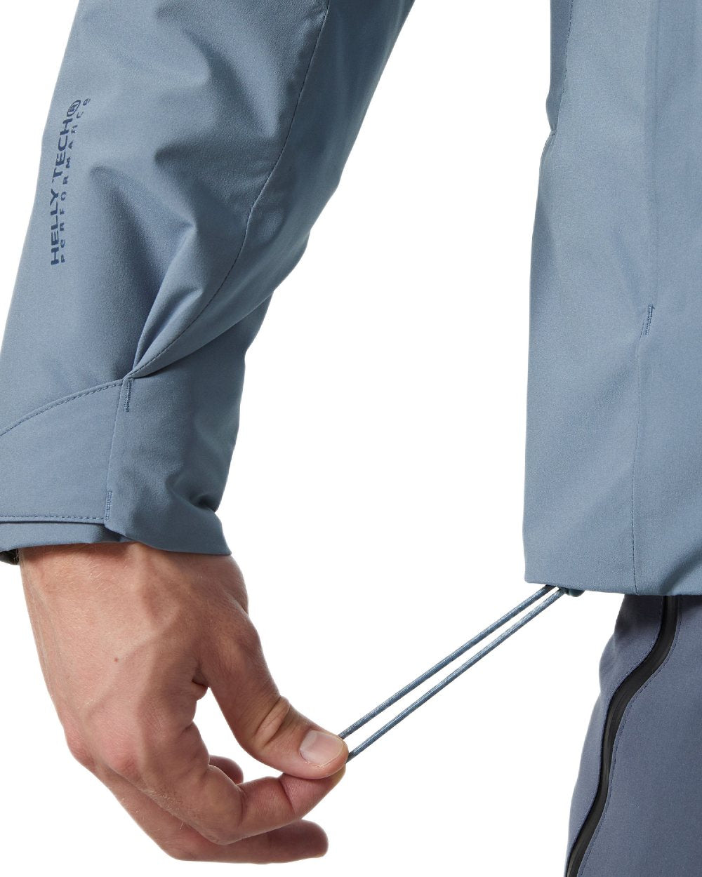 Washed Navy Coloured Helly Hansen Mens Carv Lifaloft 2.0 Jacket on white background 