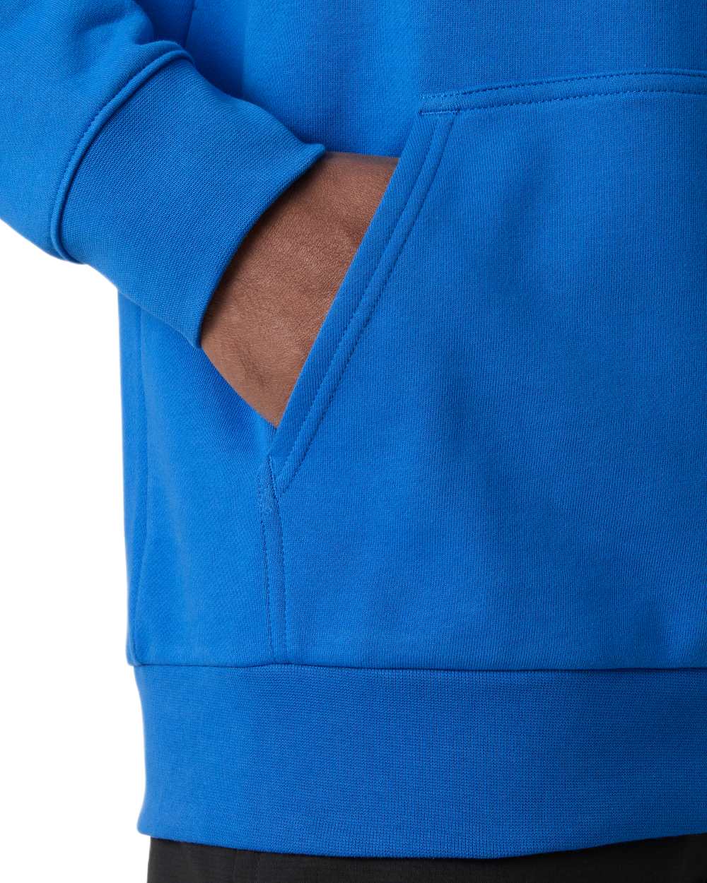 Cobalt 2 coloured Helly Hansen Mens Core Graphic Hoodie on white background 