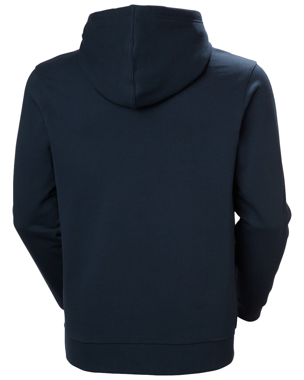 Navy coloured Helly Hansen Mens Core Graphic Hoodie on white background 