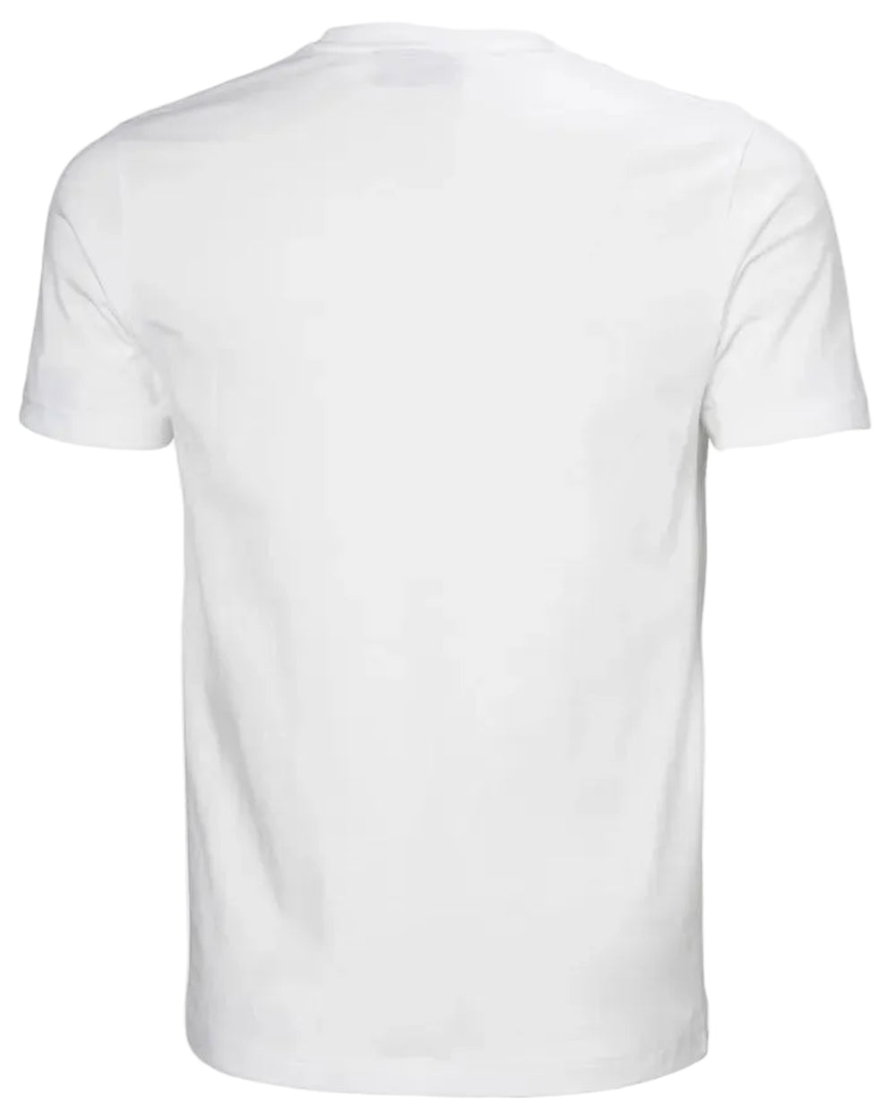 White coloured Helly Hansen Mens Core Graphic T-Shirt 2.0 on white background 