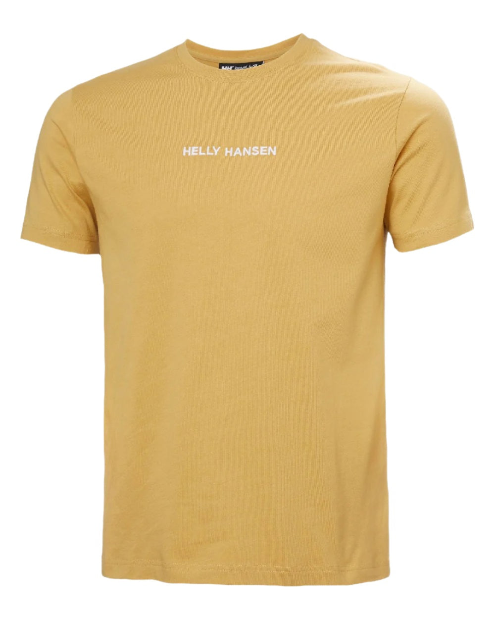 Sand coloured Helly Hansen Mens Core T-Shirt 2.0 on white background 