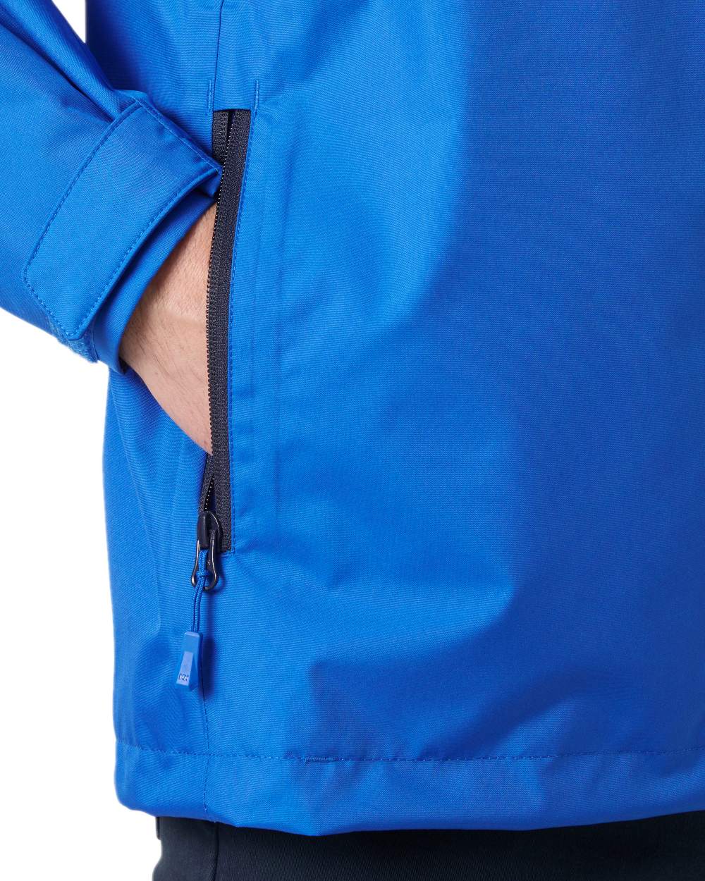 Cobalt 2 Coloured Helly Hansen Mens Crew Hooded Jacket 2.0 on white background 