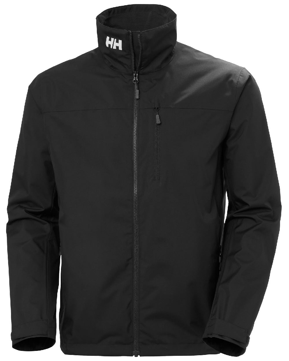 Black coloured Helly Hansen Mens Crew Jacket 2.0 on white background 