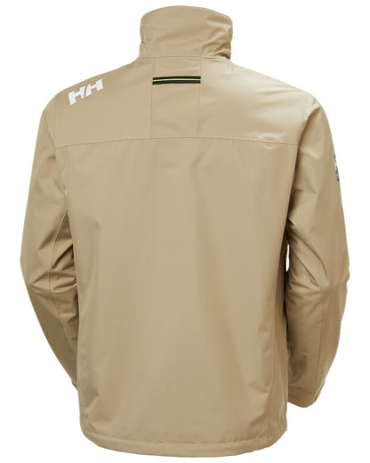 Pebble Coloured Helly Hansen Mens Crew Jacket 2.0 on white background
