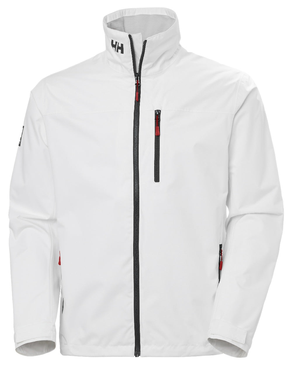 White Coloured Helly Hansen Mens Crew Jacket 2.0 on white background 