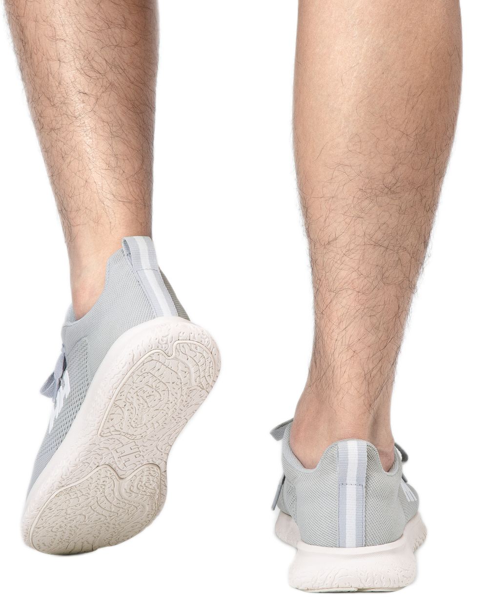 Grey Fog Off White coloured Helly Hansen Mens Crew Light Casual Shoes on white background 