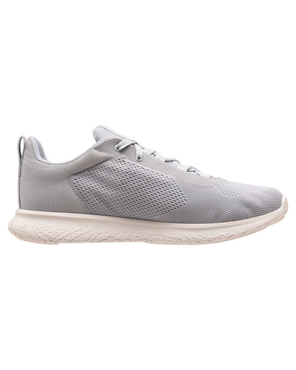 Grey Fog Off White coloured Helly Hansen Mens Crew Light Casual Shoes on white background 
