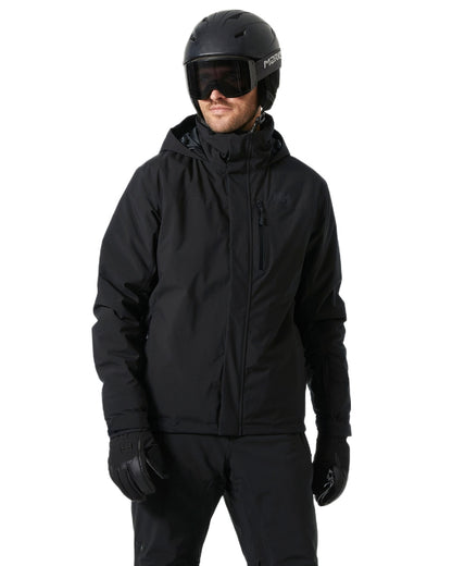 Black Coloured Helly Hansen Mens Crewser Jacket on white background 