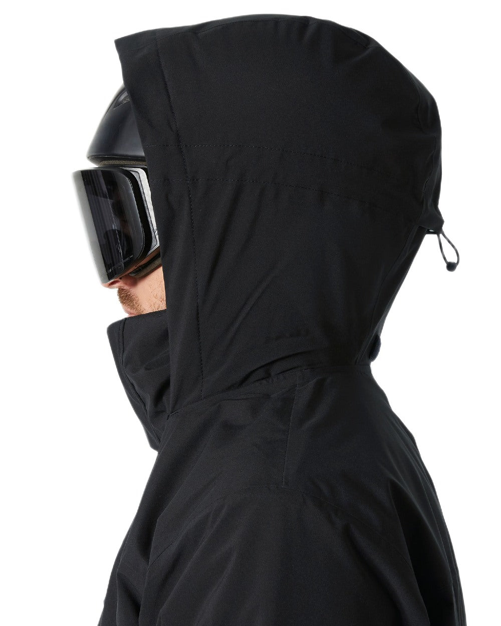 Black Coloured Helly Hansen Mens Crewser Jacket on white background 
