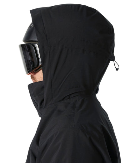 Black Coloured Helly Hansen Mens Crewser Jacket on white background 