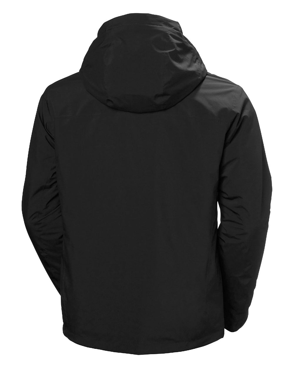 Black Coloured Helly Hansen Mens Crewser Jacket on white background 