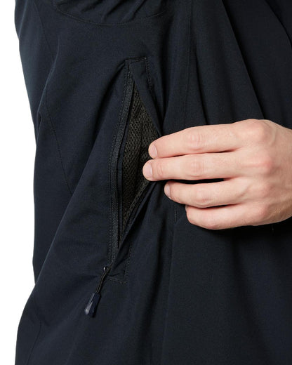 Navy Coloured Helly Hansen Mens Crewser Jacket on white background 