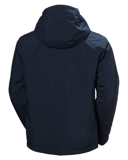 Navy Coloured Helly Hansen Mens Crewser Jacket on white background 