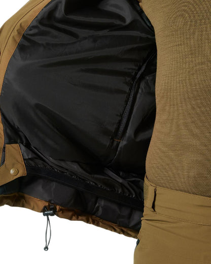 Sepia Coloured Helly Hansen Mens Crewser Jacket on white background 