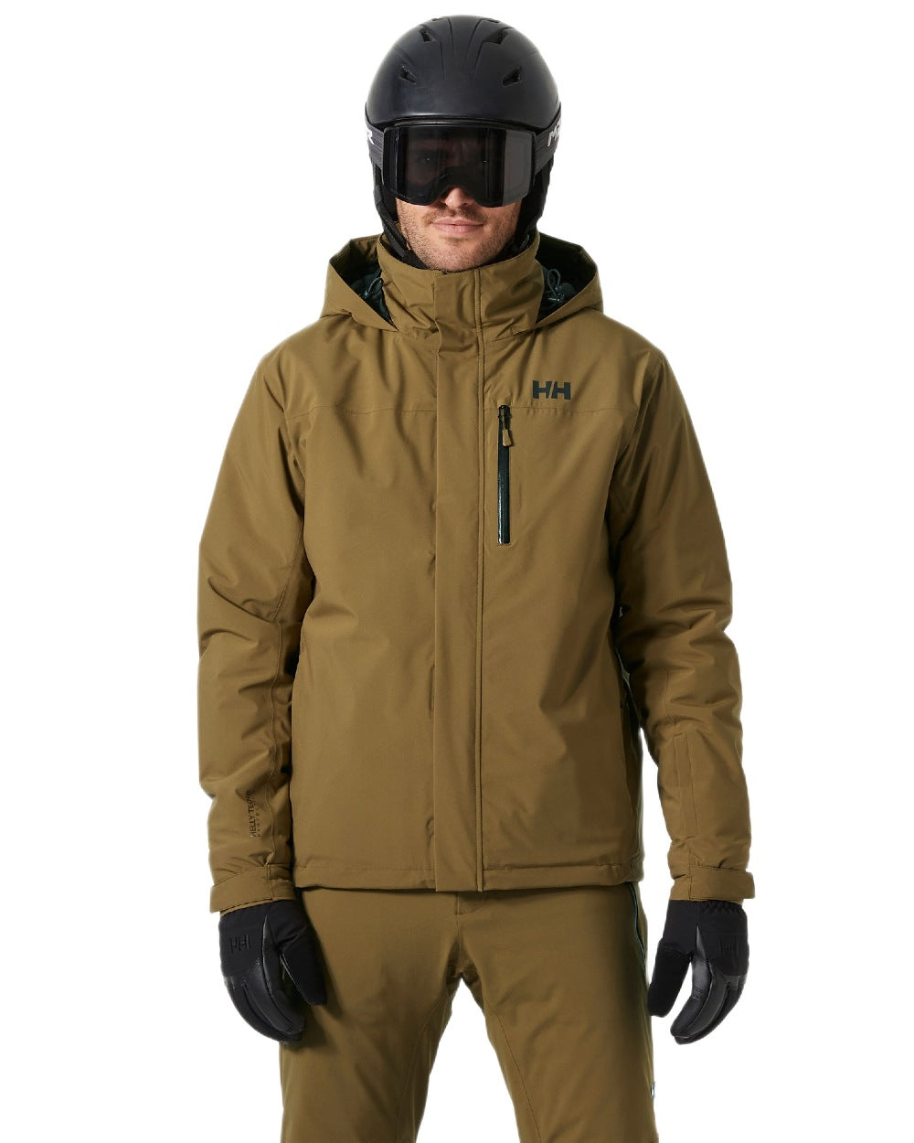 Sepia Coloured Helly Hansen Mens Crewser Jacket on white background 