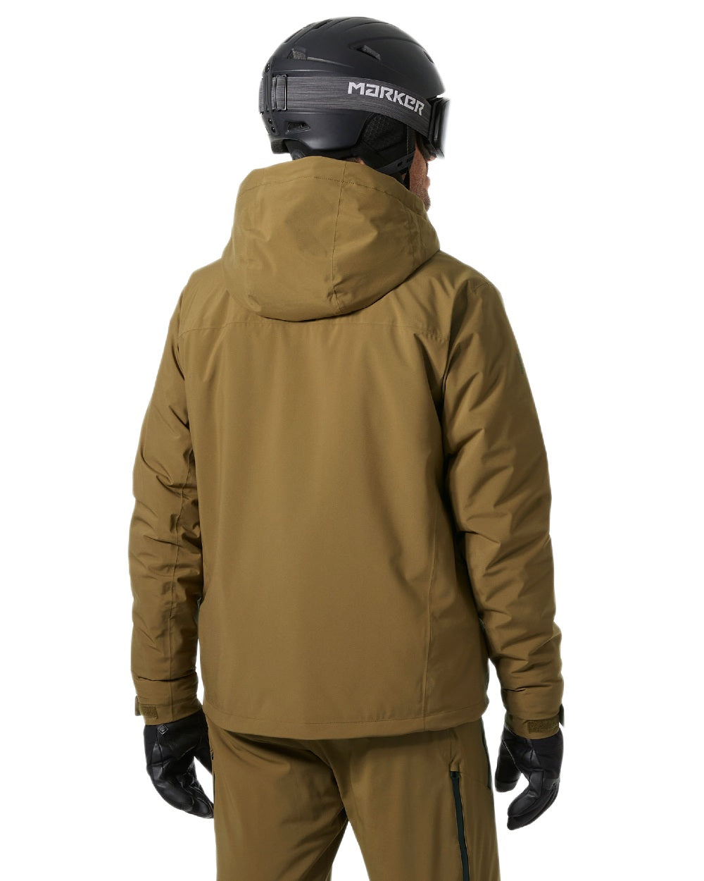 Sepia Coloured Helly Hansen Mens Crewser Jacket on white background 