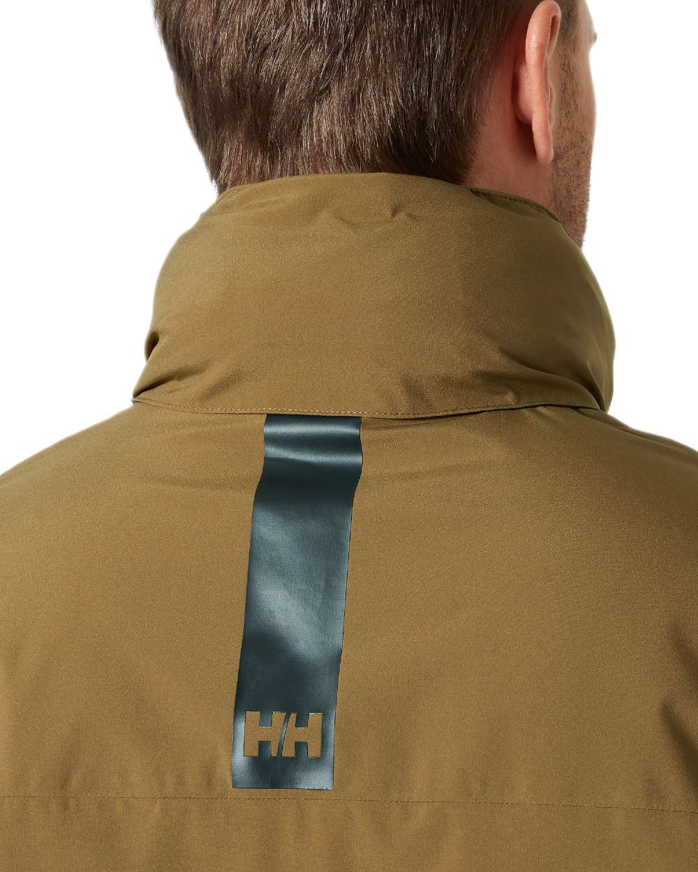 Sepia Coloured Helly Hansen Mens Crewser Jacket on white background 