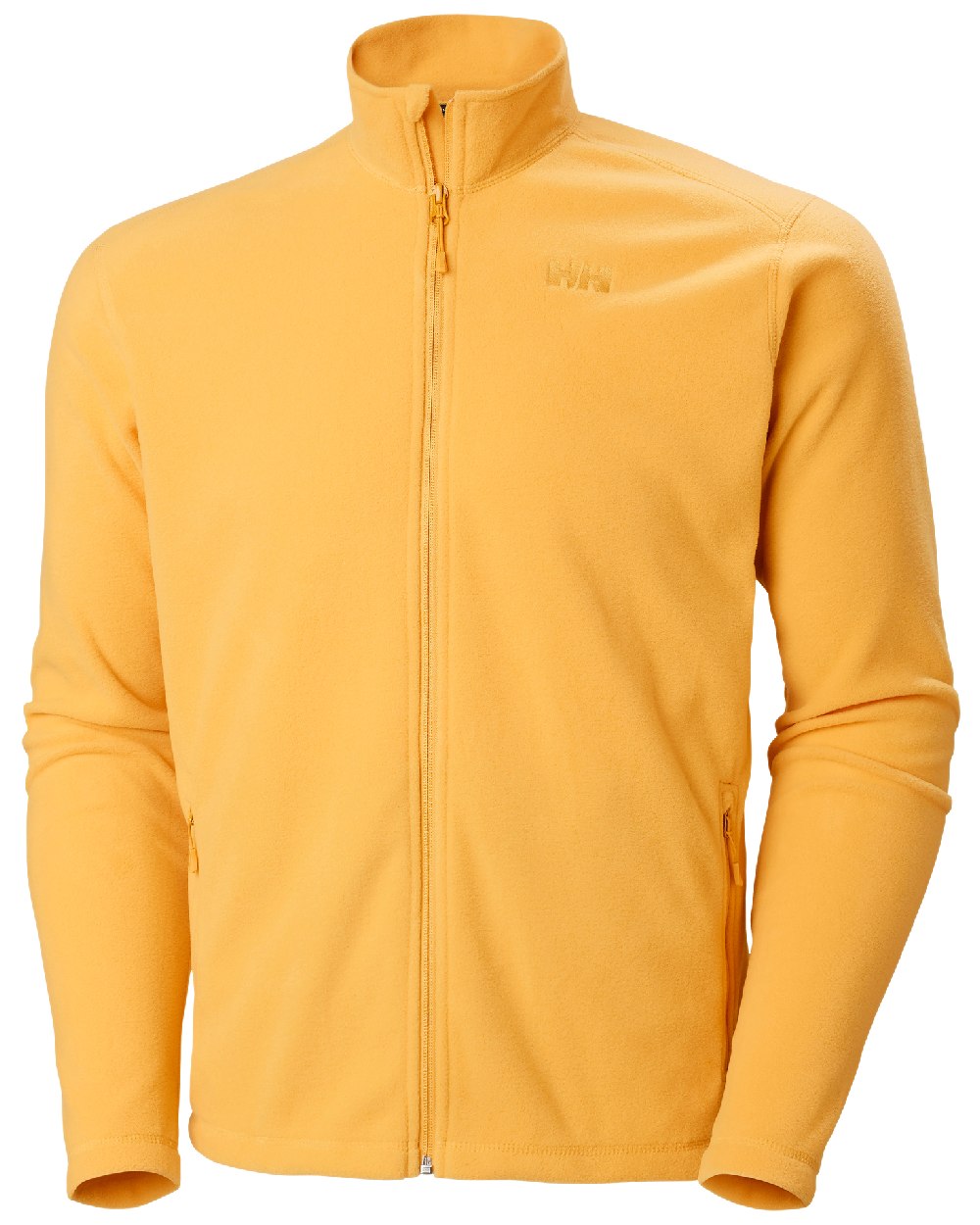 Mead coloured Helly Hansen Mens Daybreaker Fleece Jacket on white background 