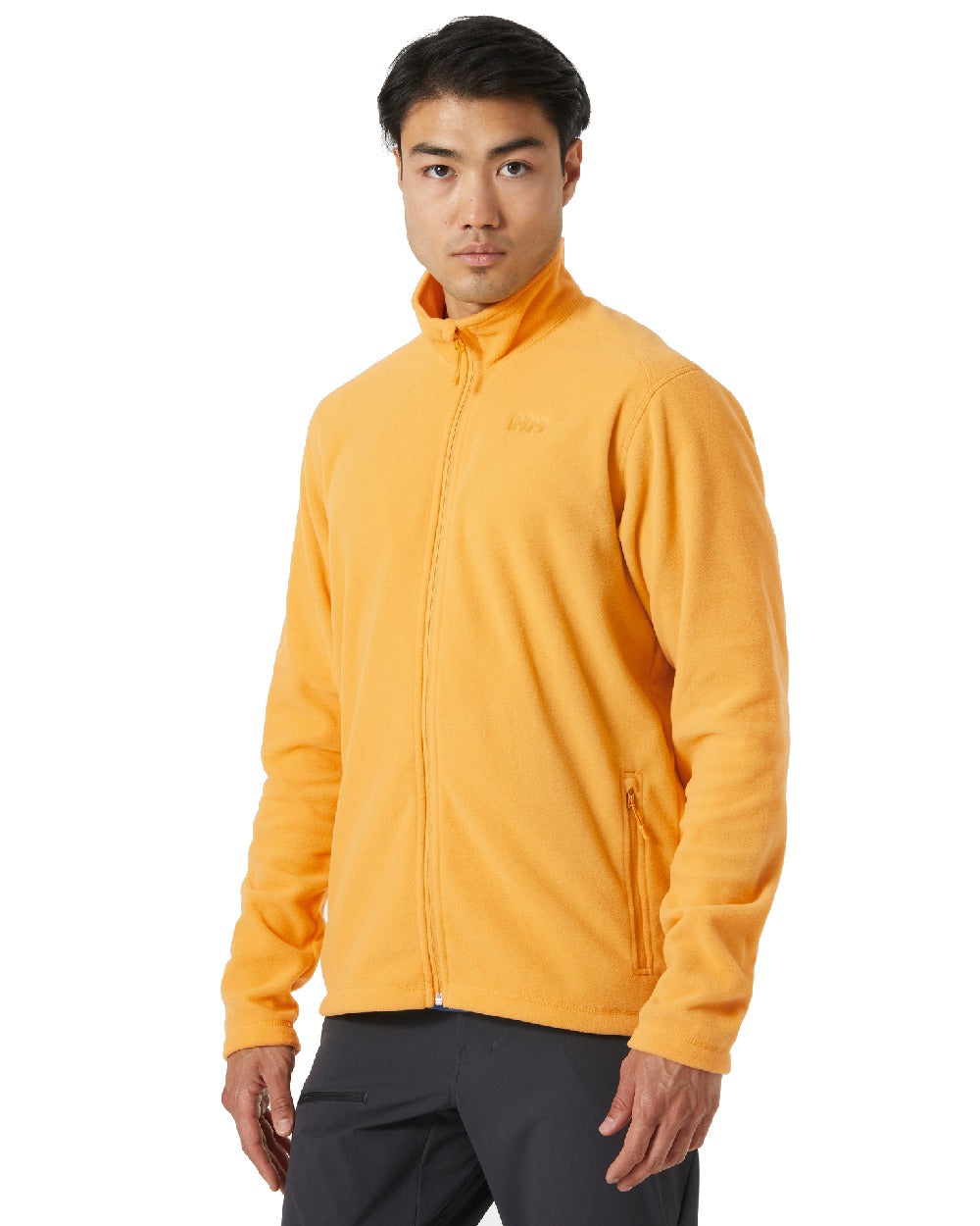 Mead coloured Helly Hansen Mens Daybreaker Fleece Jacket on white background 