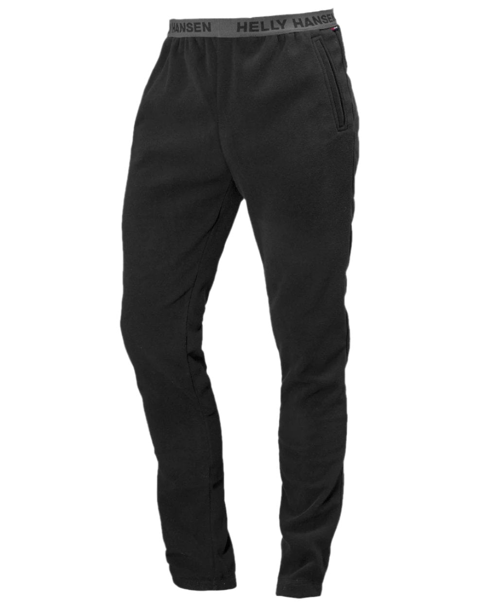 Black Coloured Helly Hansen Mens Daybreaker Fleece Pant on white background 