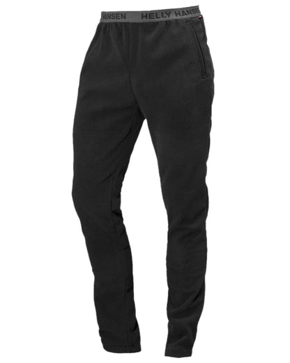 Black Coloured Helly Hansen Mens Daybreaker Fleece Pant on white background 