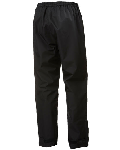 Black Coloured Helly Hansen Mens Dubliner Waterproof Pants on white background 