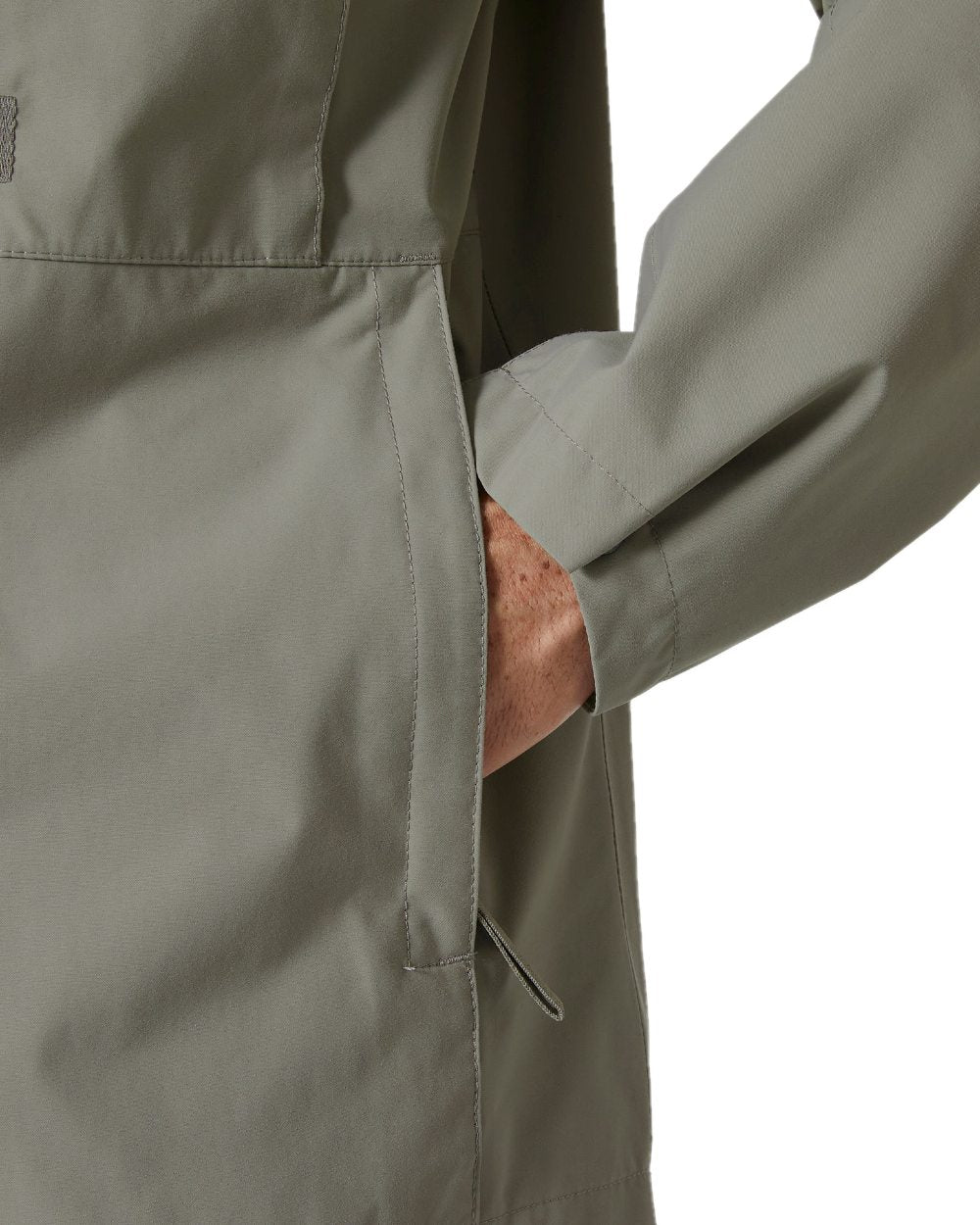 Terrazzo coloured Helly Hansen Mens Escape Rain Jacket on white background 