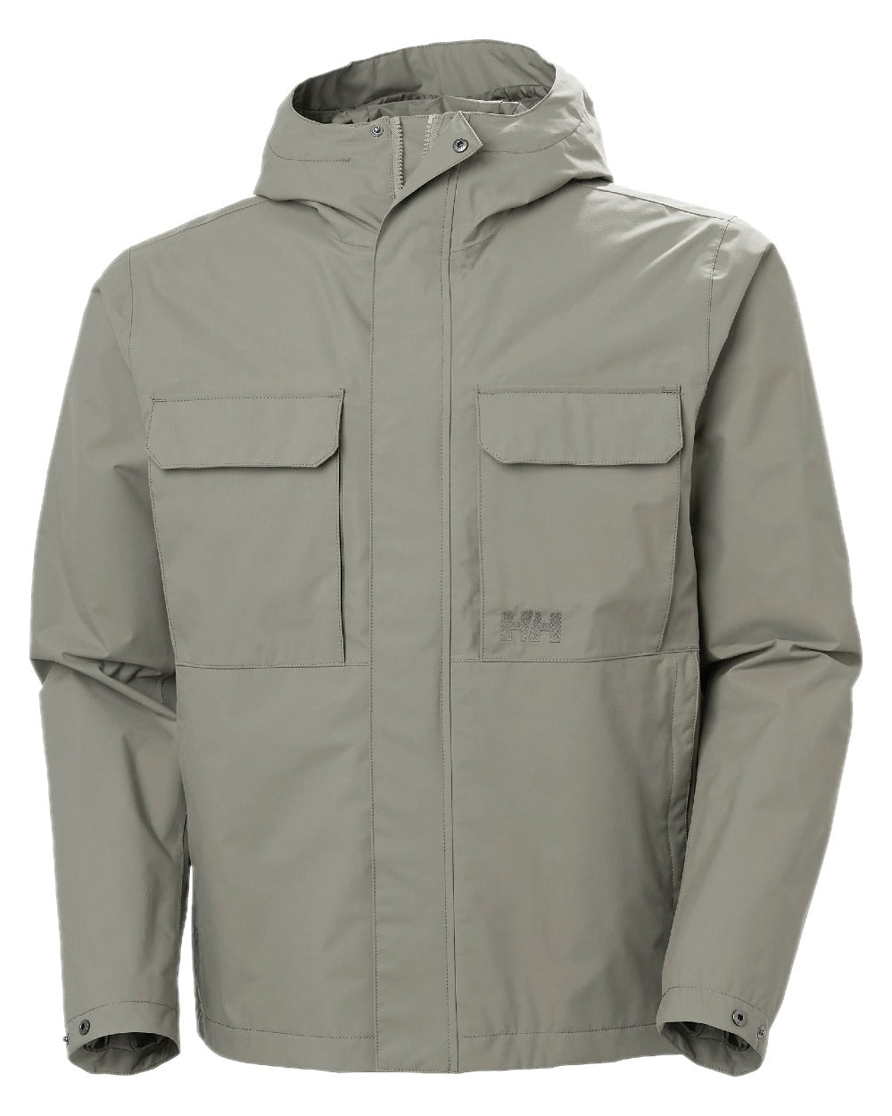 Terrazzo coloured Helly Hansen Mens Escape Rain Jacket on white background 