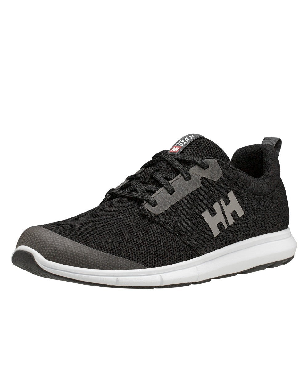 Black-White Coloured Helly Hansen Mens Feathering Shoes on white background 