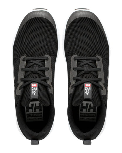Black-White Coloured Helly Hansen Mens Feathering Shoes on white background 