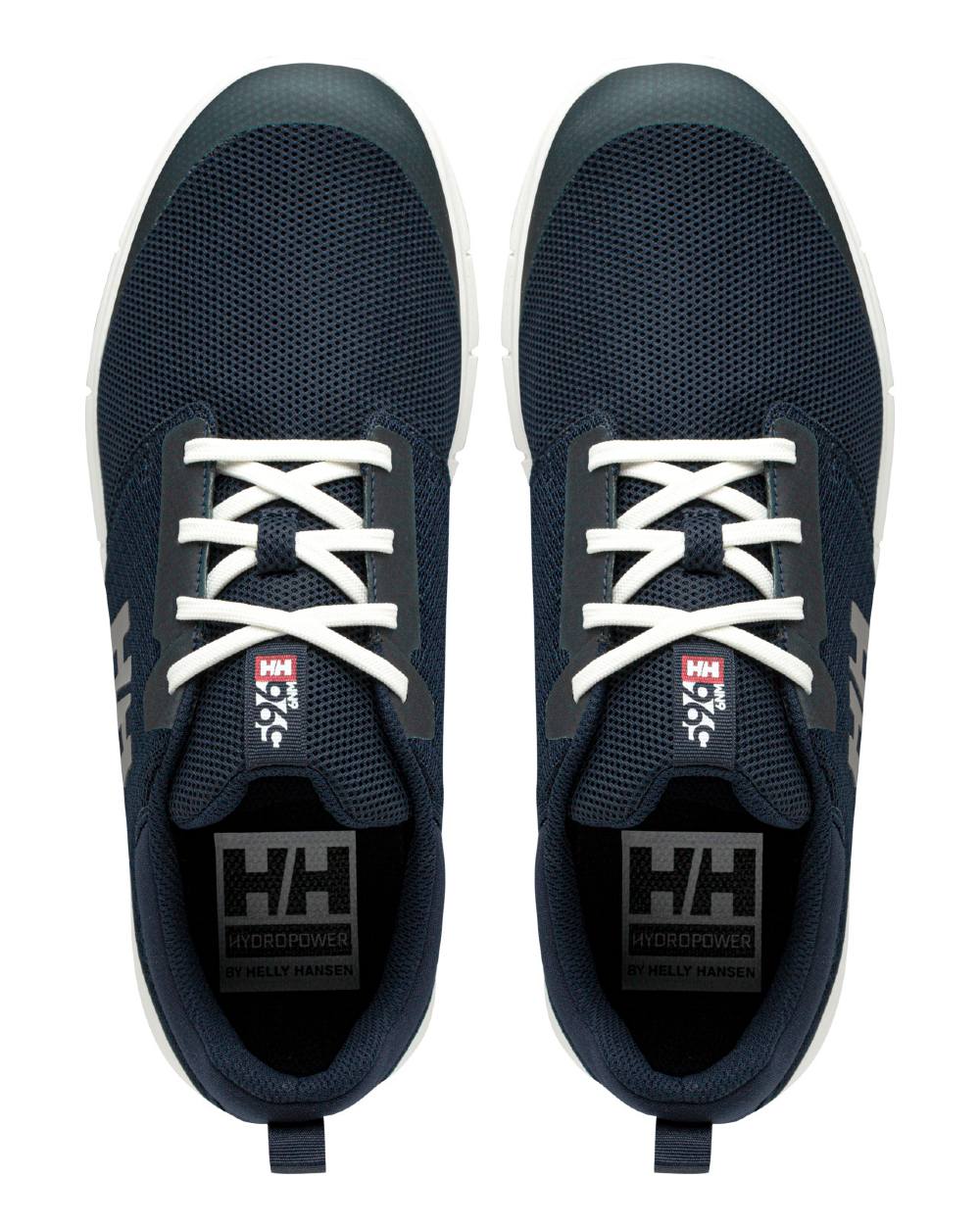 Navy Off White Coloured Helly Hansen Mens Feathering Shoes on white background 