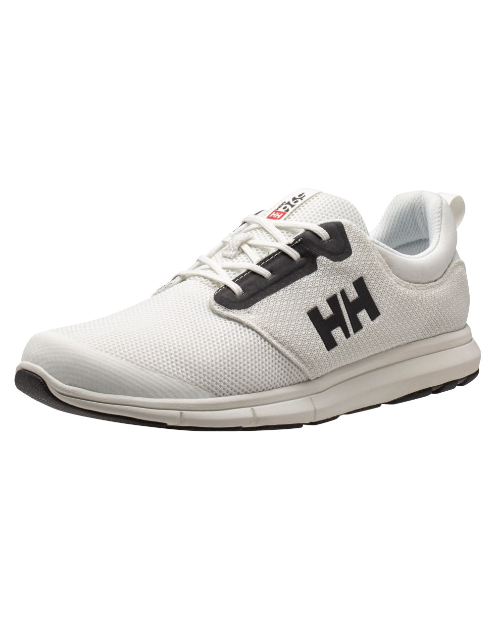 Off White Black Coloured Helly Hansen Mens Feathering Shoes on white background 