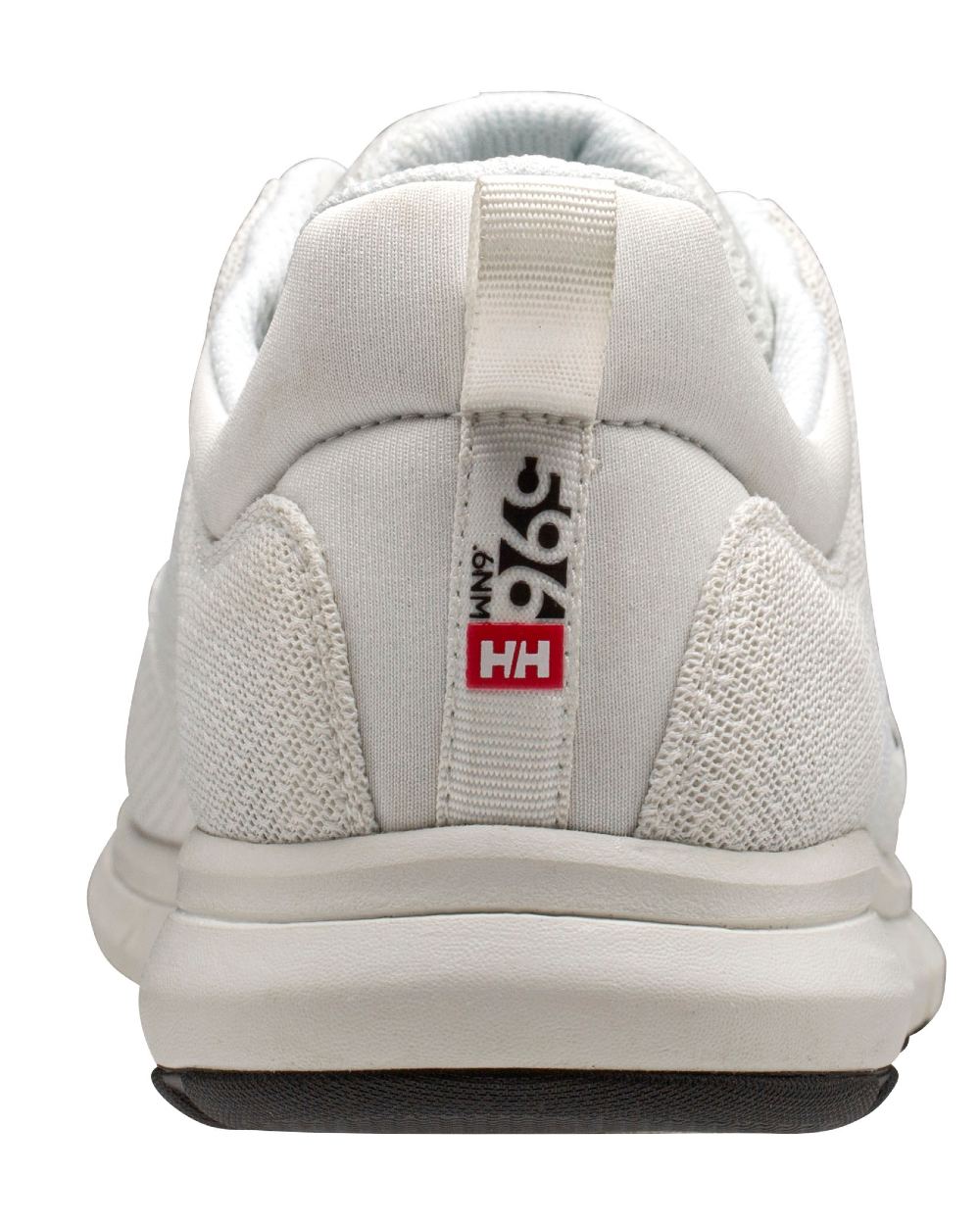 Off White Black Coloured Helly Hansen Mens Feathering Shoes on white background 