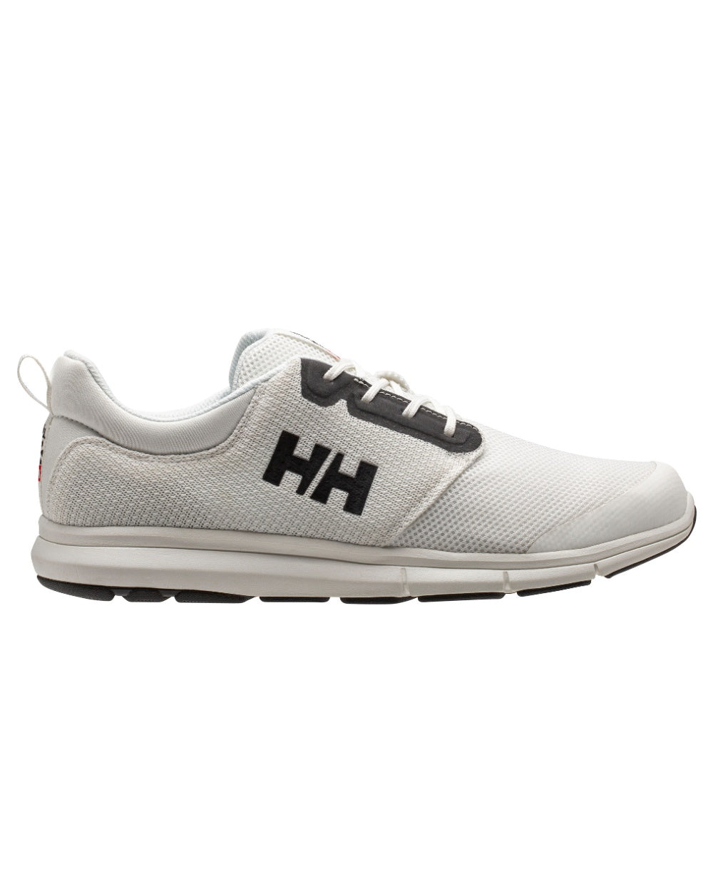 Off White Black Coloured Helly Hansen Mens Feathering Shoes on white background 