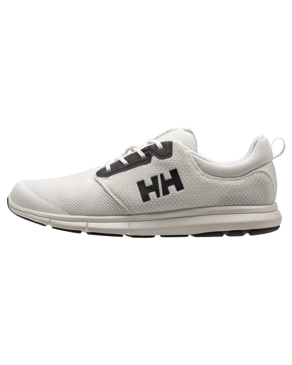 Off White Black Coloured Helly Hansen Mens Feathering Shoes on white background 