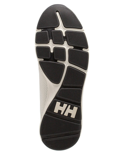 Off White Black Coloured Helly Hansen Mens Feathering Shoes on white background 
